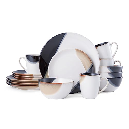 Gourmet Basics by Mikasa Caden 16-Piece Dinnerware Set. Service for 4